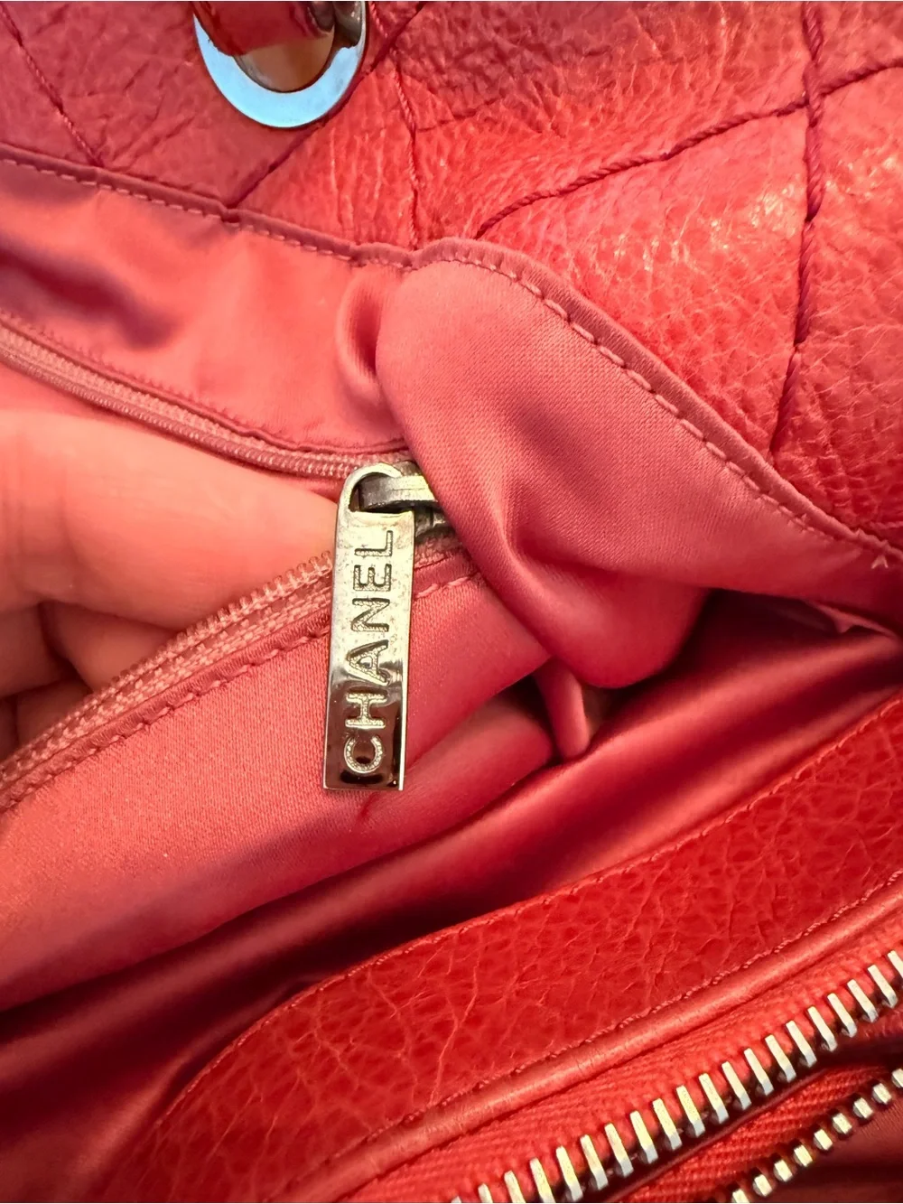 Chanel Large On the Road Tote Pink Leather Bag